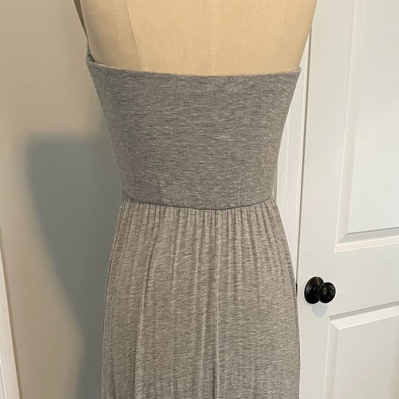 West Kei Strapless Maxi Dress Size xs/s - Gray - Picture 5 of 7